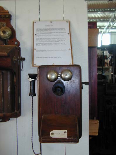an old party telephone, in the museum in gil.