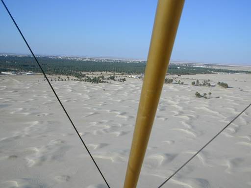 the desert below my ULM flight ...