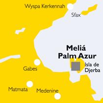location of our hotel, Melai Palm Azur ...